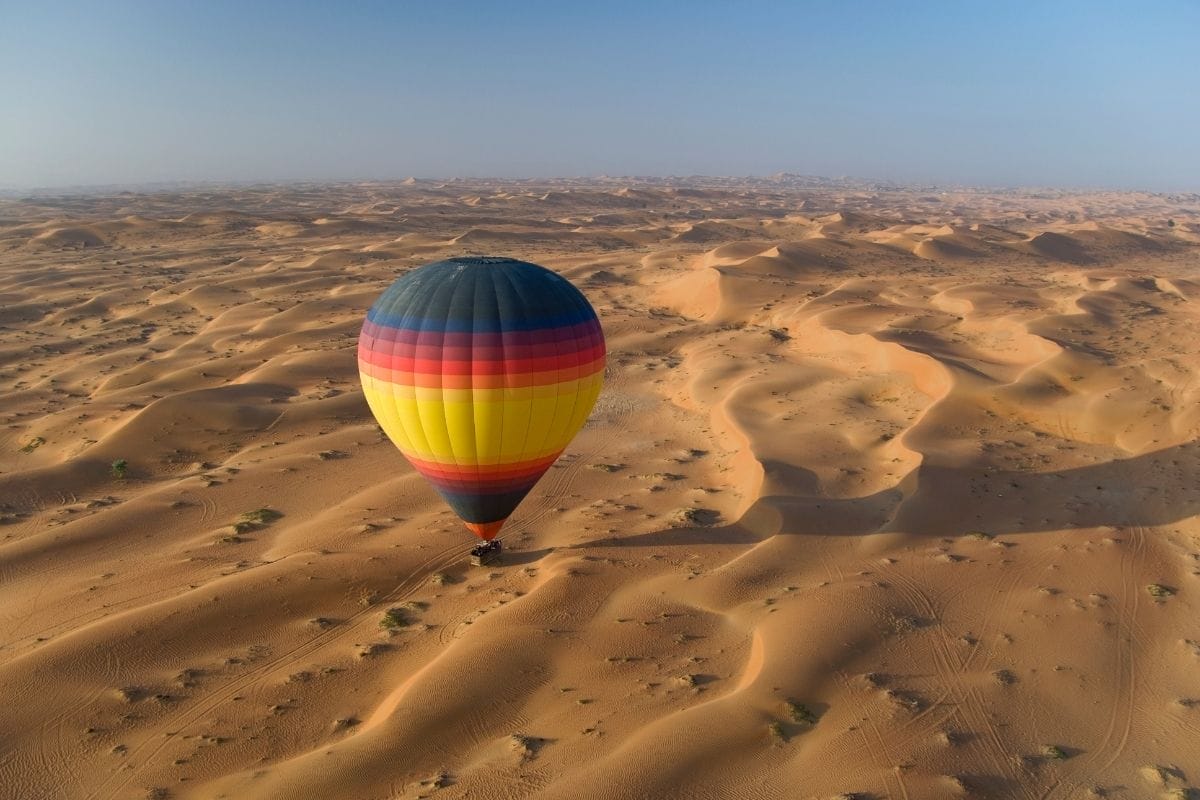Hot Air Balloon in the Dubai Desert