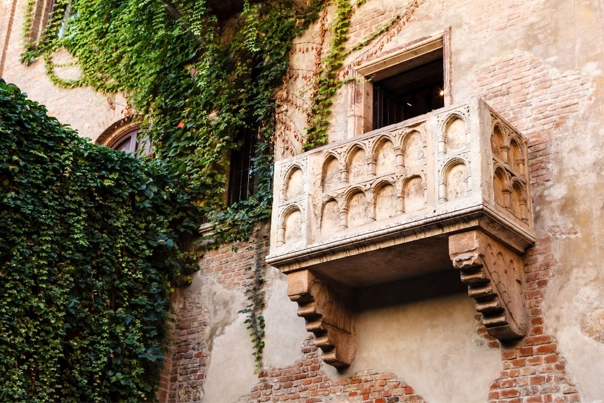 Juliet's Balcony in Verona, Italy