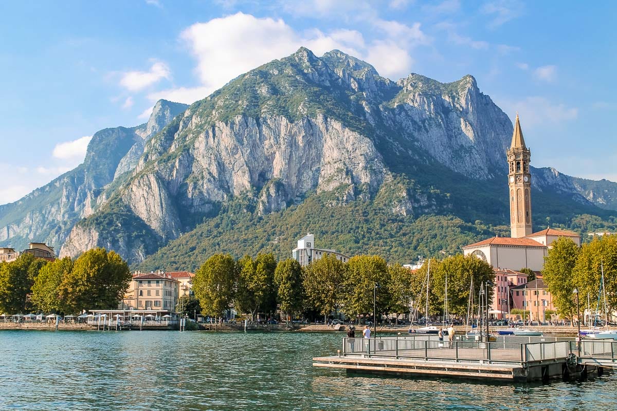 Panoramablick in Lecco, Comer See, Italien