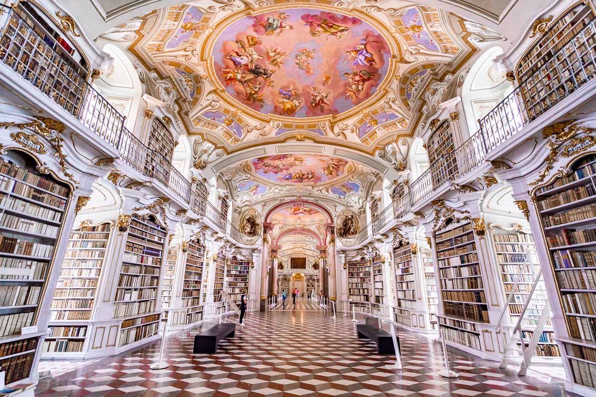The breathtaking Admont Abbey Library, a must stop on every Austria road trip itinerary