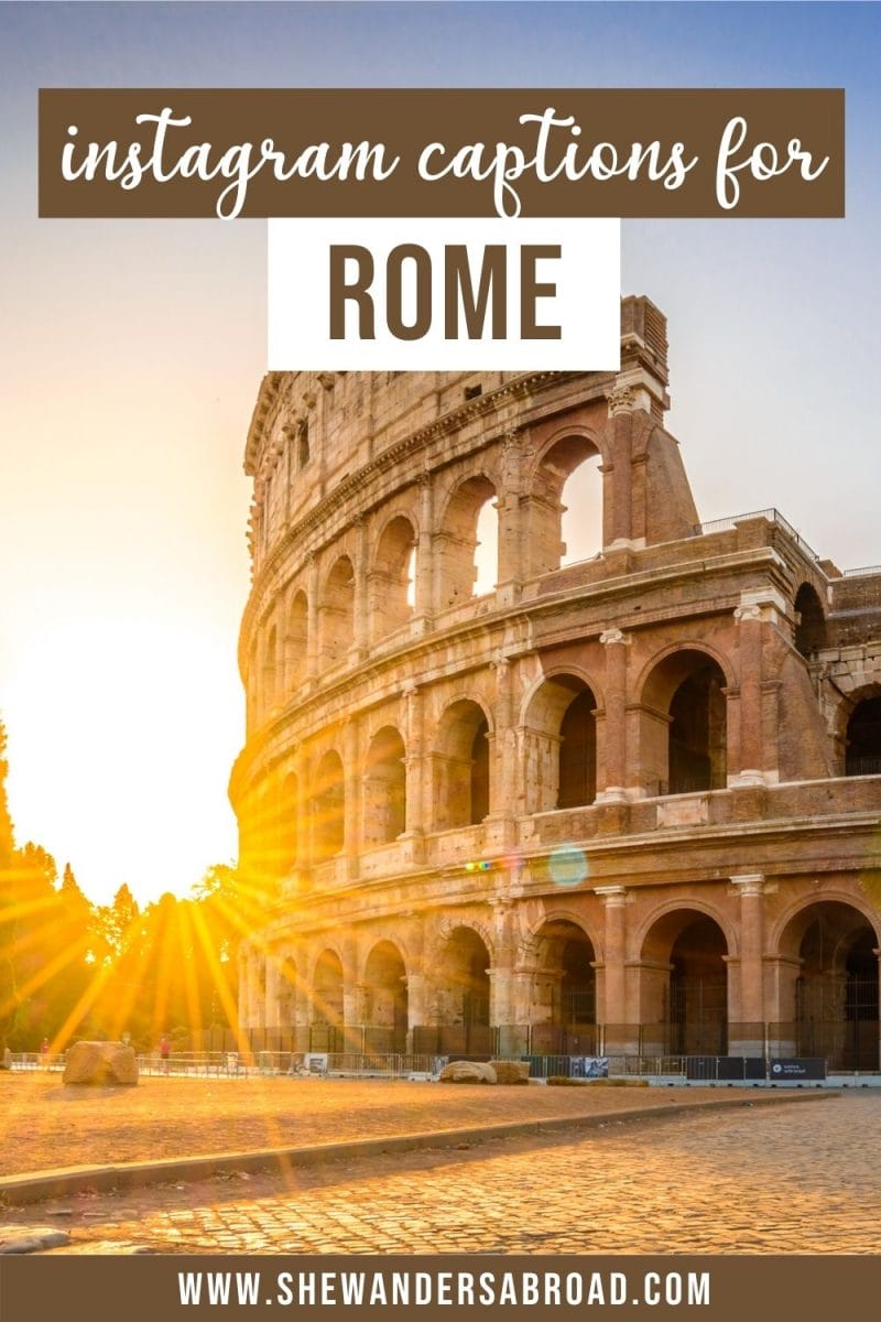 93 Rome Quotes for Instagram