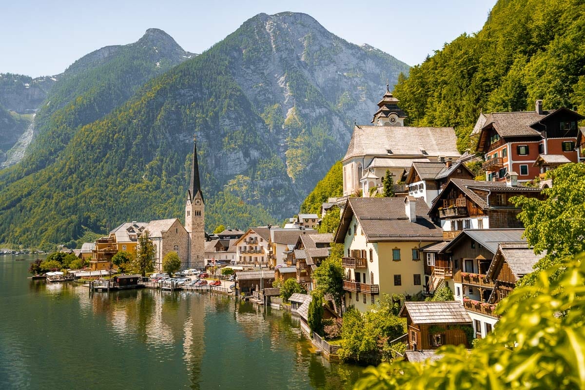 Panoramic view of Hallstatt from the Classic Postcard Viewpoint, a must visit place on every Hallstatt itinerary