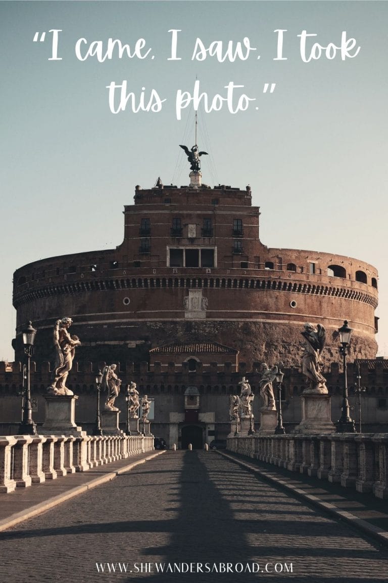 93 Stunning Rome Quotes for Instagram | She Wanders Abroad