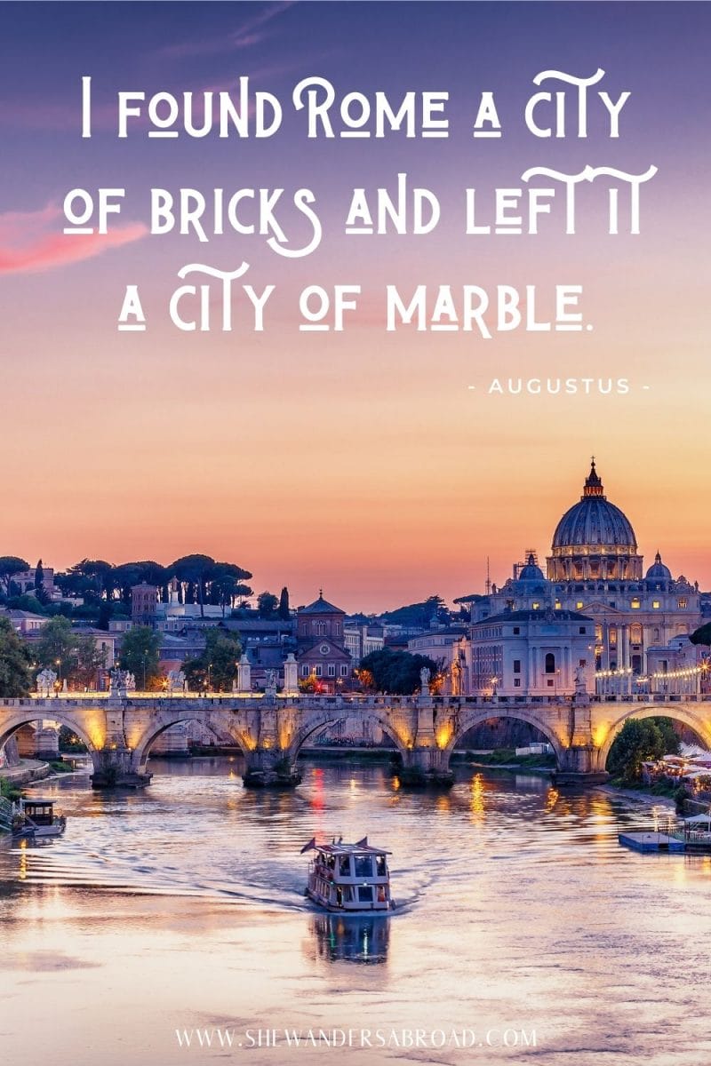 Best Rome Quotes for Instagram