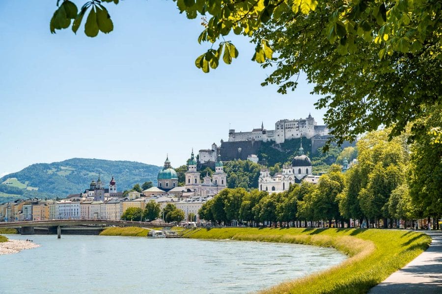 Beautiful riverside you can't miss on your Salzburg itinerary