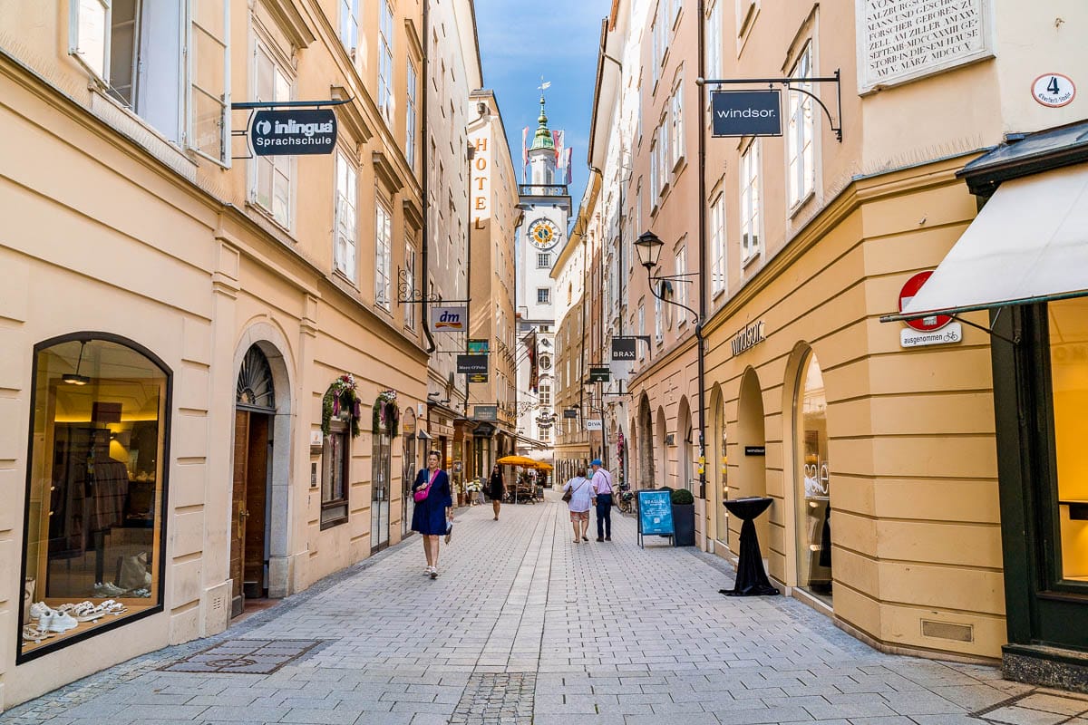 Sigmund-Haffner-Gasse v Salzburgu, Rakousko