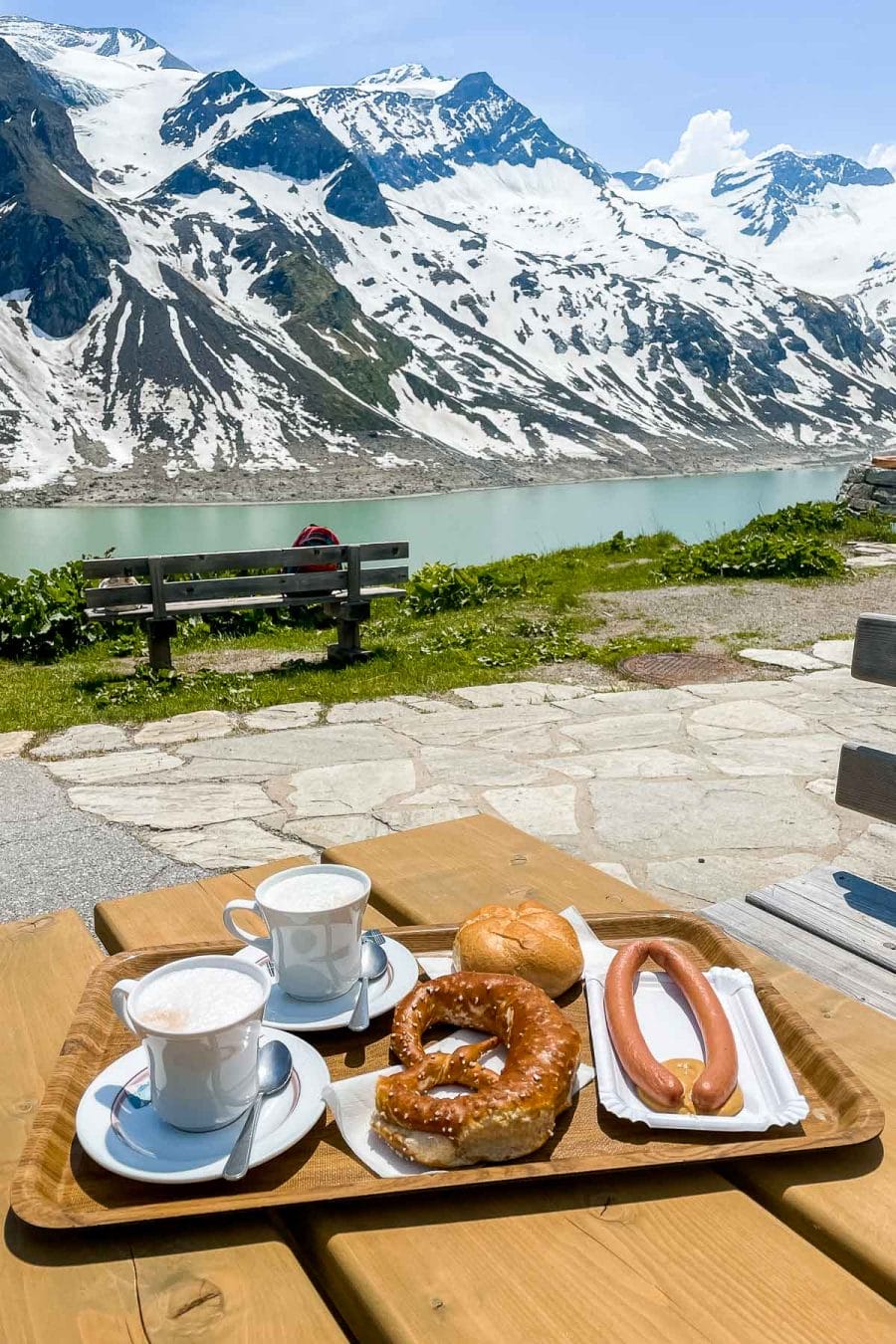 Lunch at Stausee Mooserboden, Austria