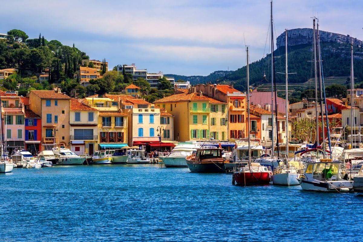 Colorful houses in Cassis, France
