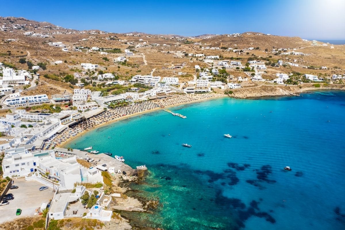 Plaja Platis Gialos, Mykonos