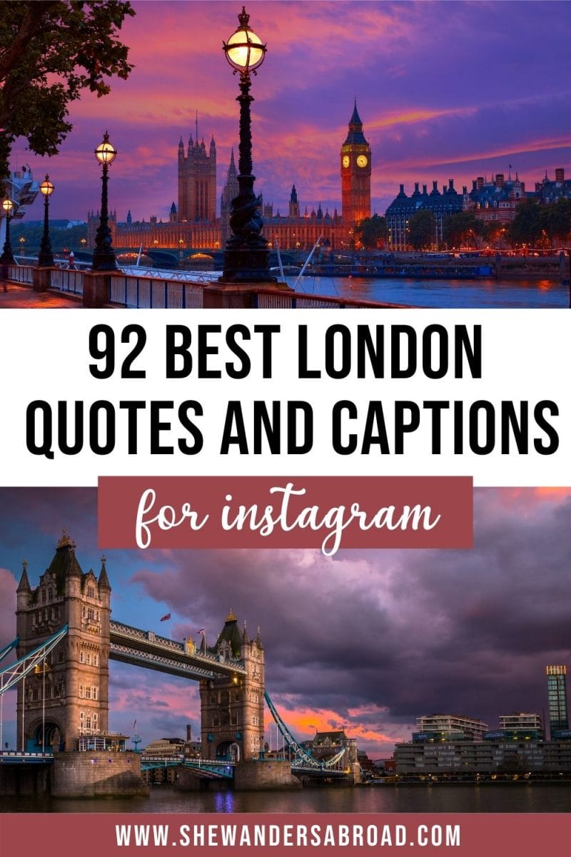 92 Stunning London Caption for Instagram (Quotes, Puns & More)