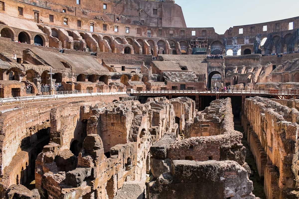 Inside of the Colosseum, Rome
