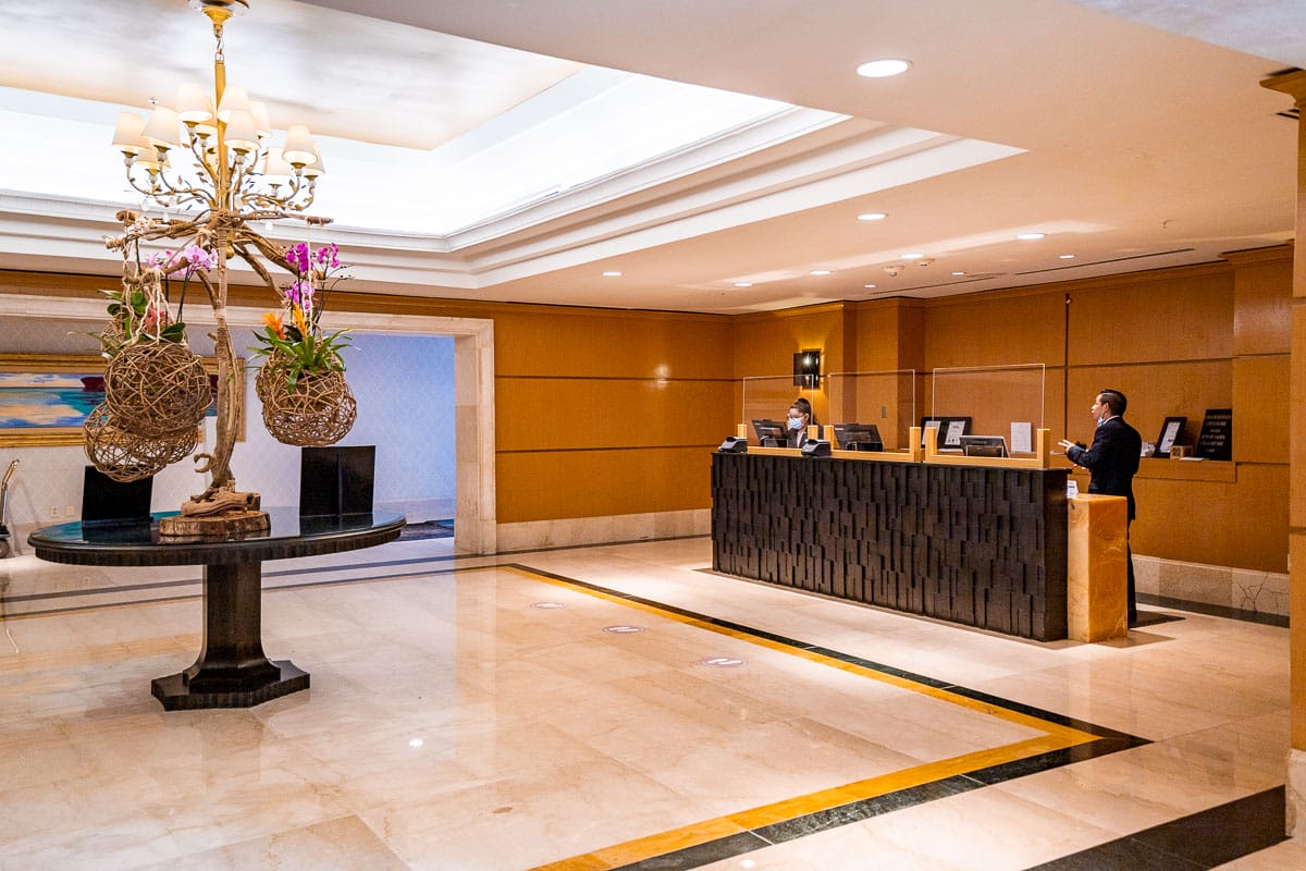 Lobby at JW Marriott Cancun