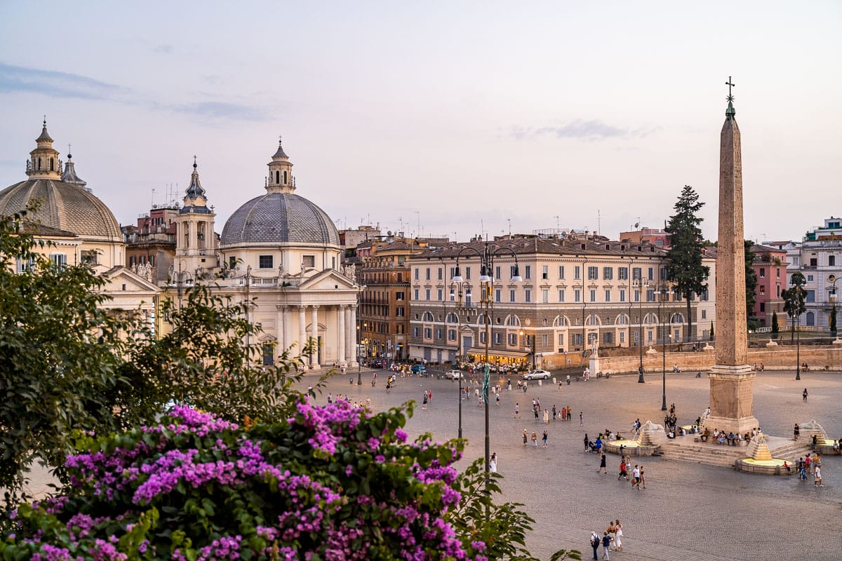 Piazza del Popolo in Rome, Italy
