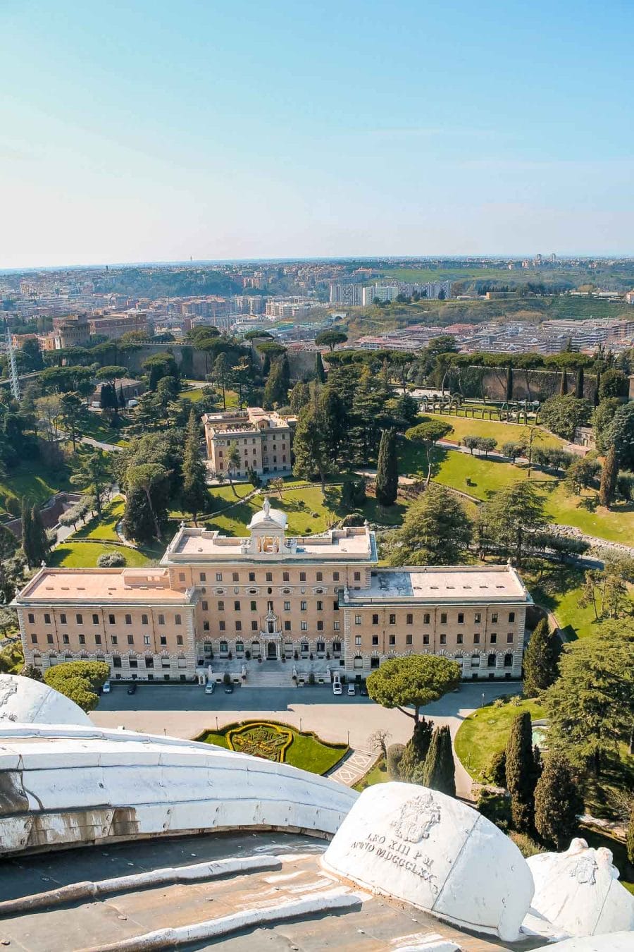View of the Vatican Gardens from the Vatican Museums