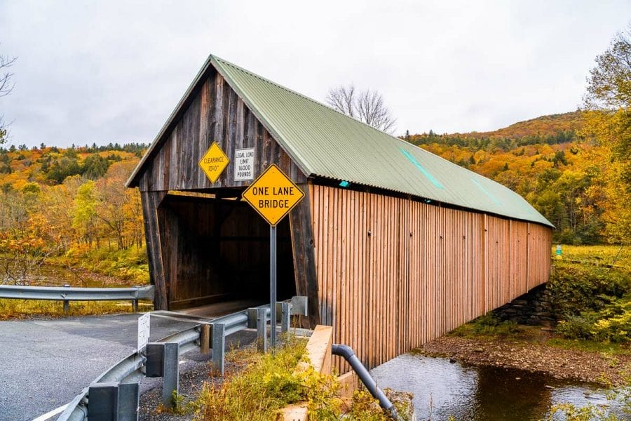 Lincoln Covered Bridge in Vermont