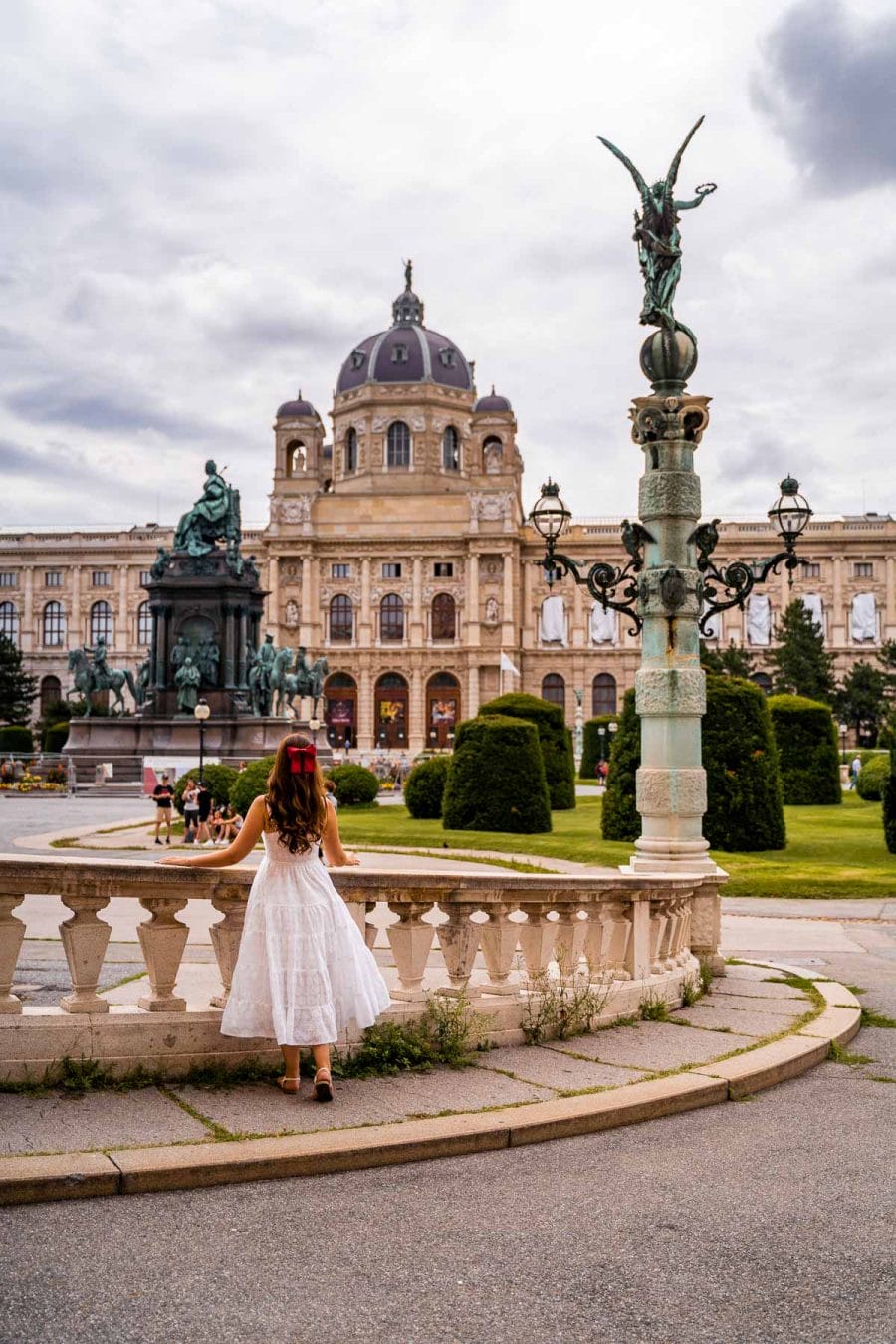 Girl at the Maria-Theresien-Platz in Vienna