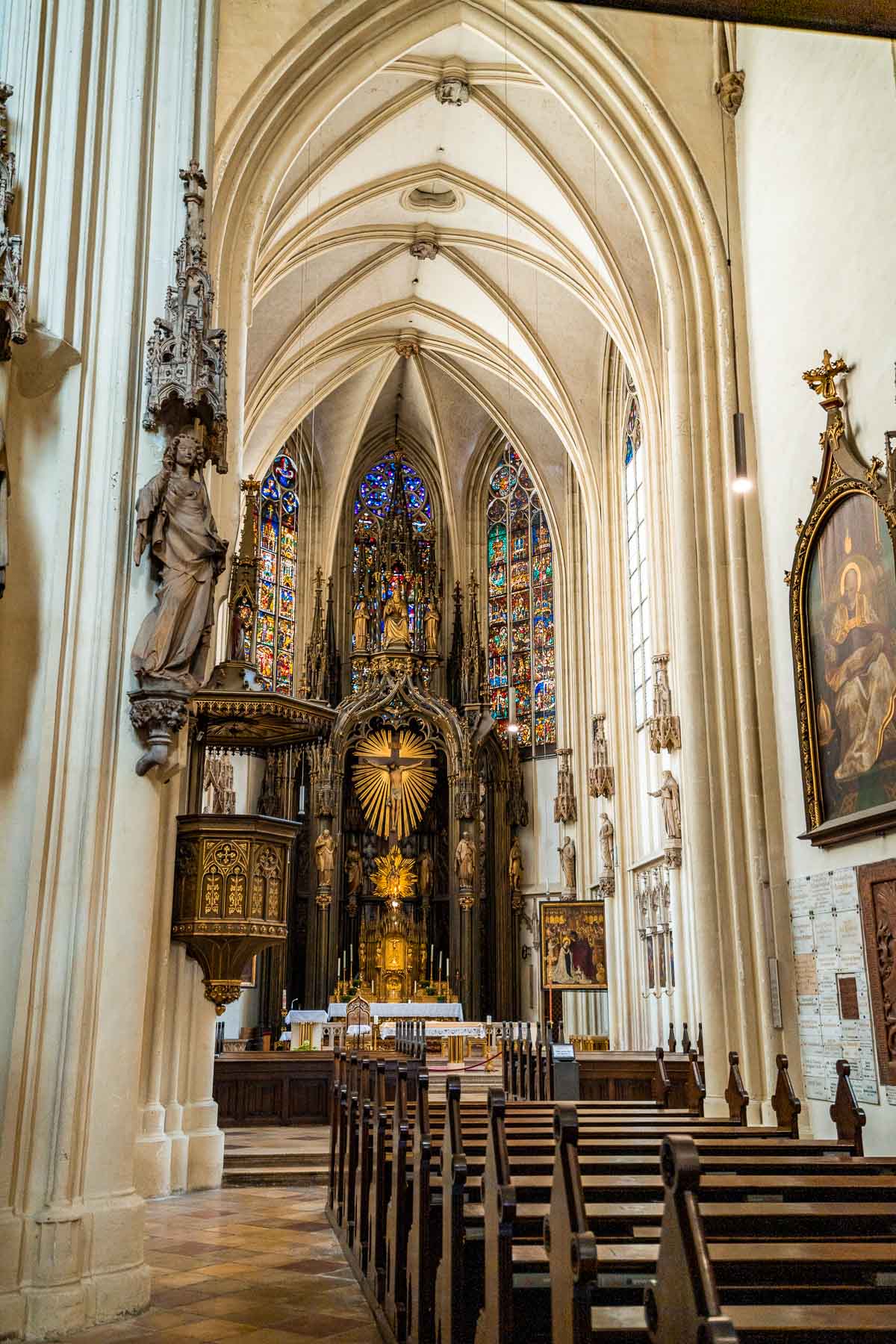 Maria am Gestade Church interior, Vienna