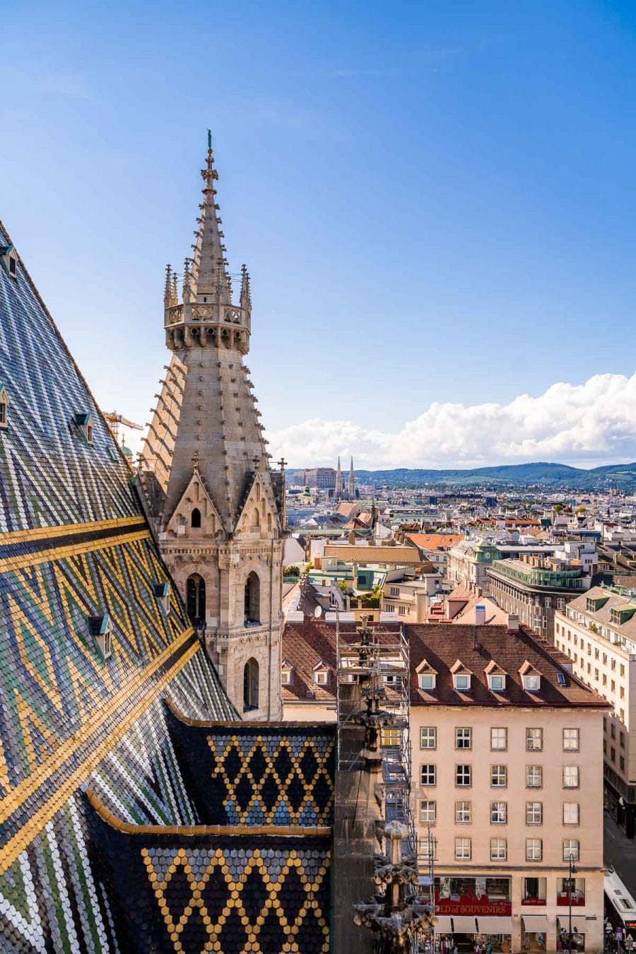 Panoramic view from St. Stephen's Cathedral in Vienna