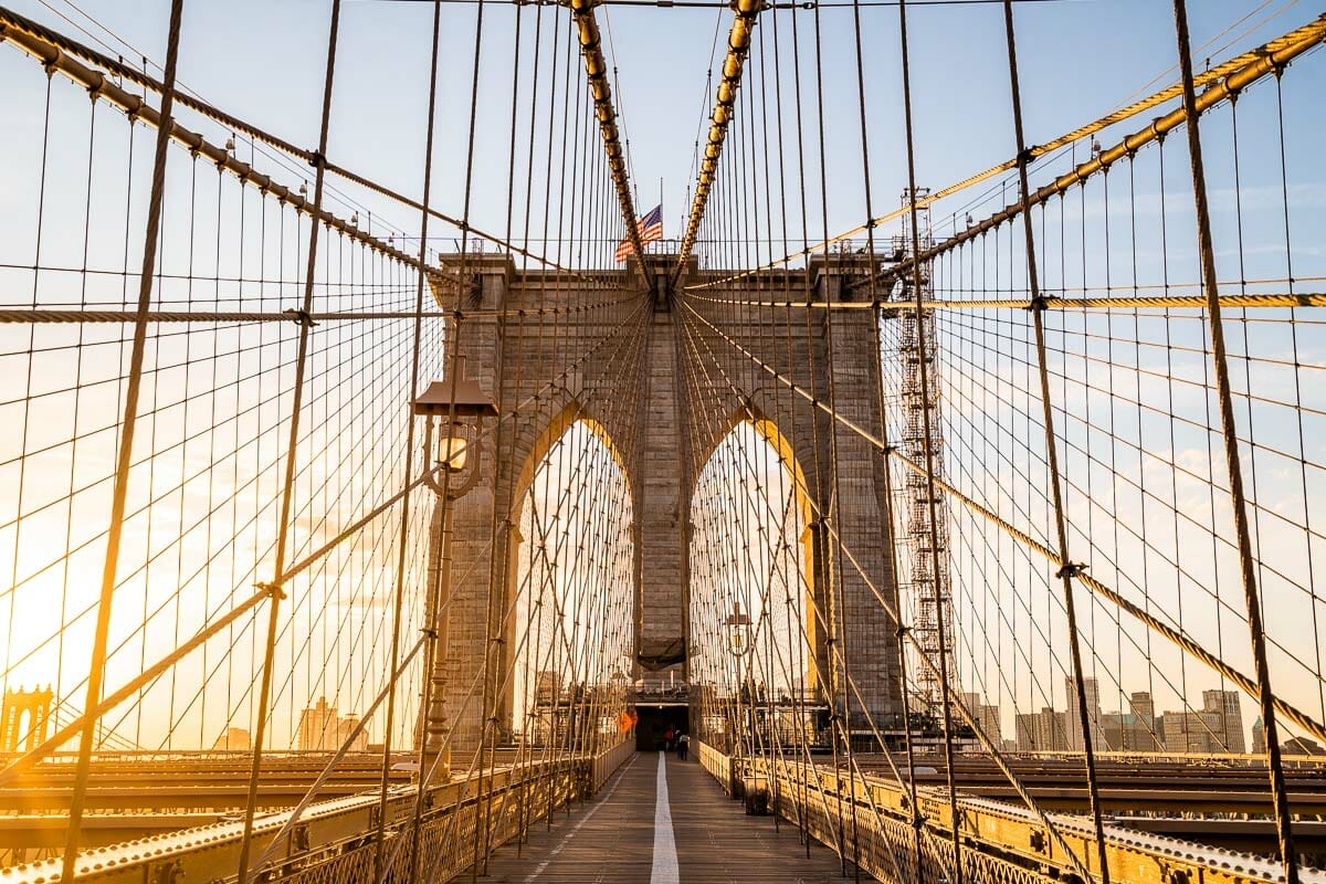 Sunrise at Brooklyn Bridge