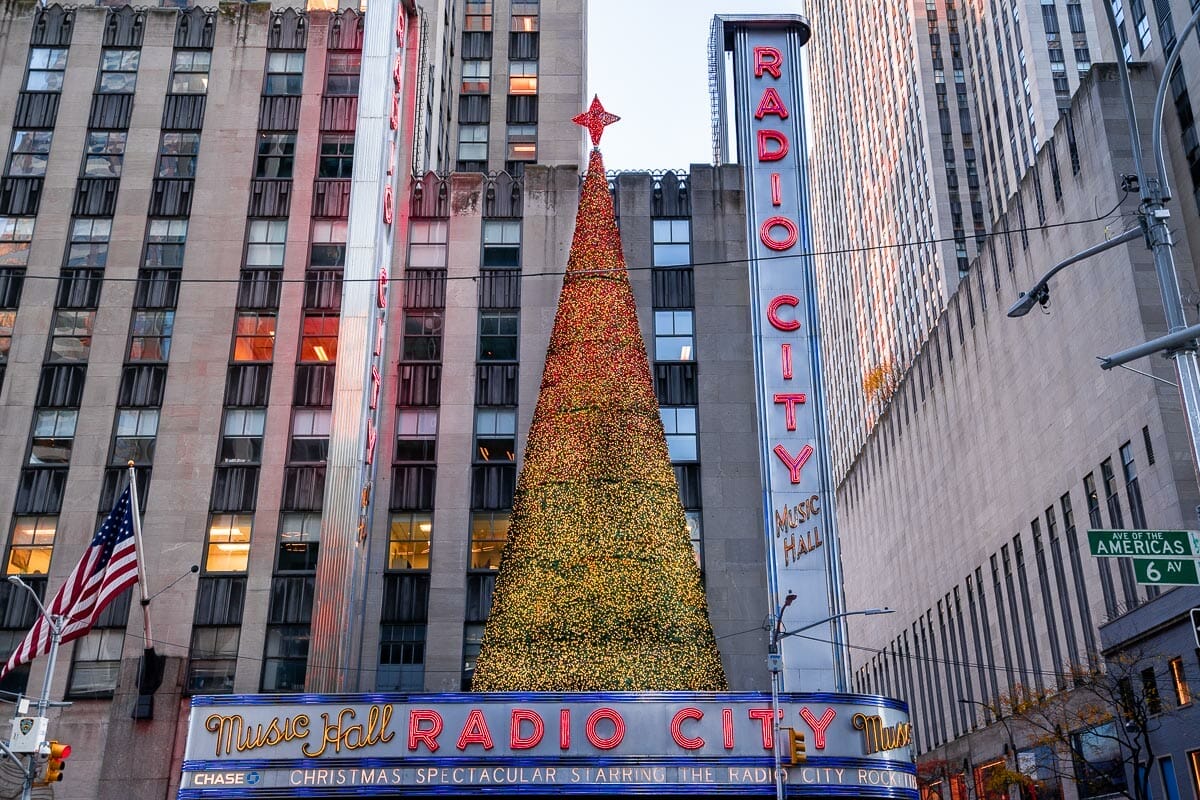 Radio City Music Hall at Christmas in New York
