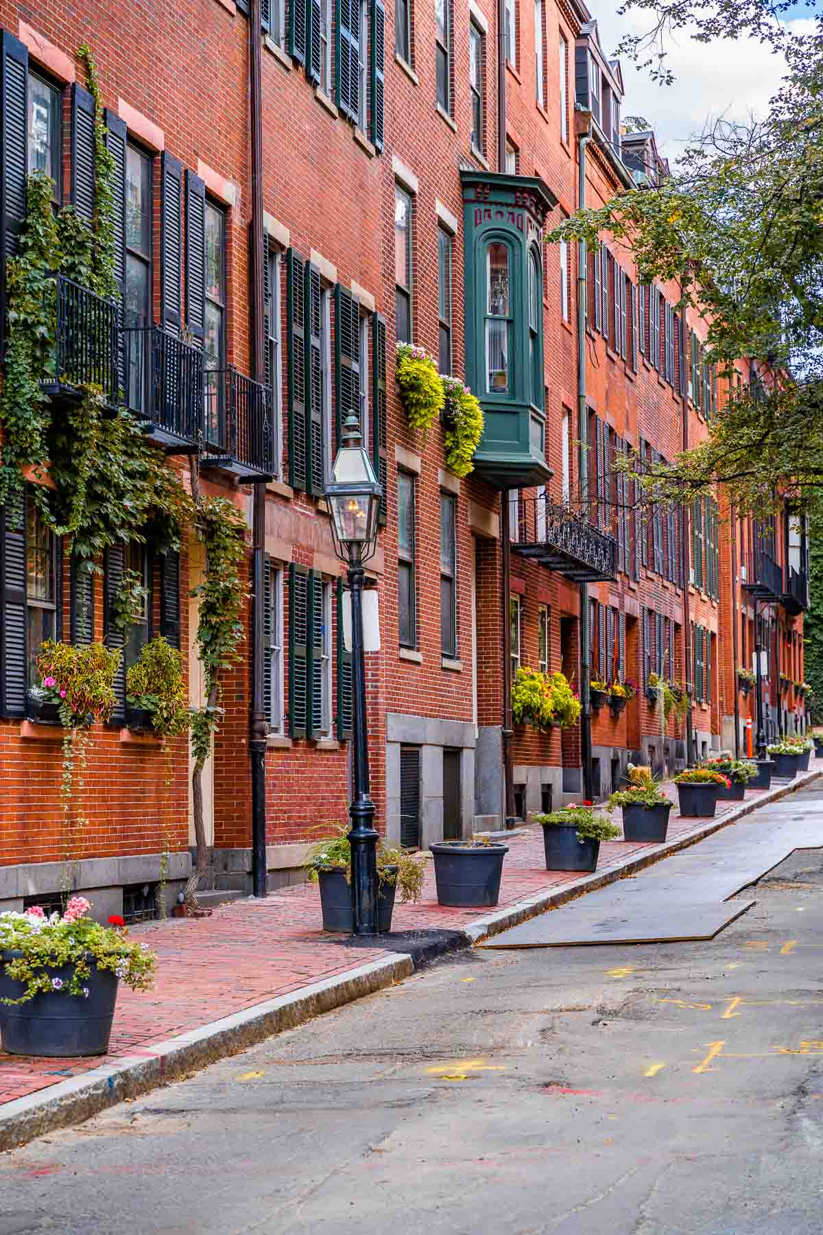 Brick houses in Boston