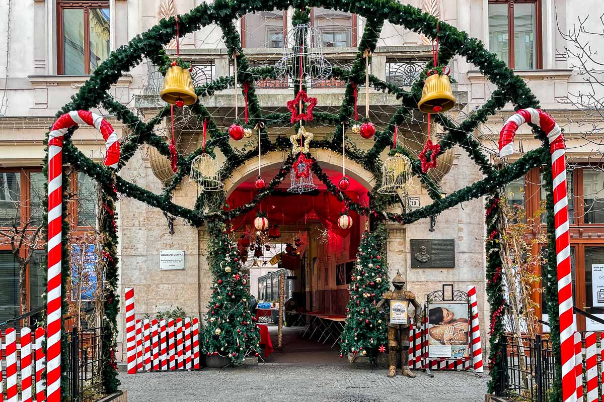 Gozsdu Court Budapest at Christmas