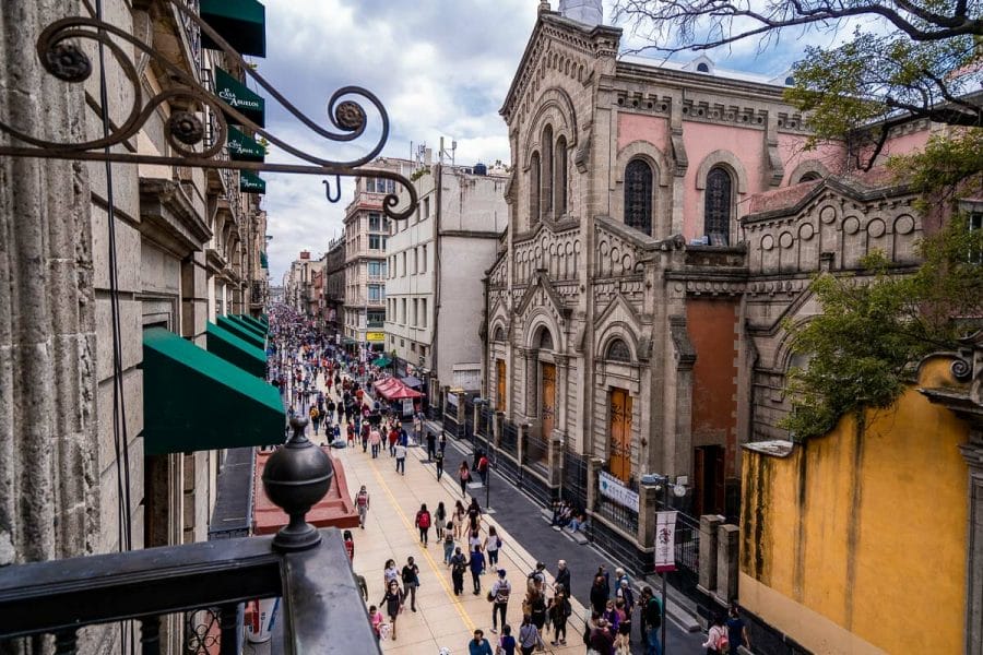 View of Madero Street from House of Tiles