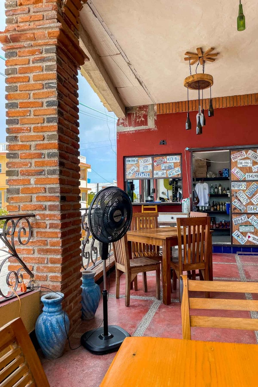 Interior of Mango Cafe on Isla Mujeres