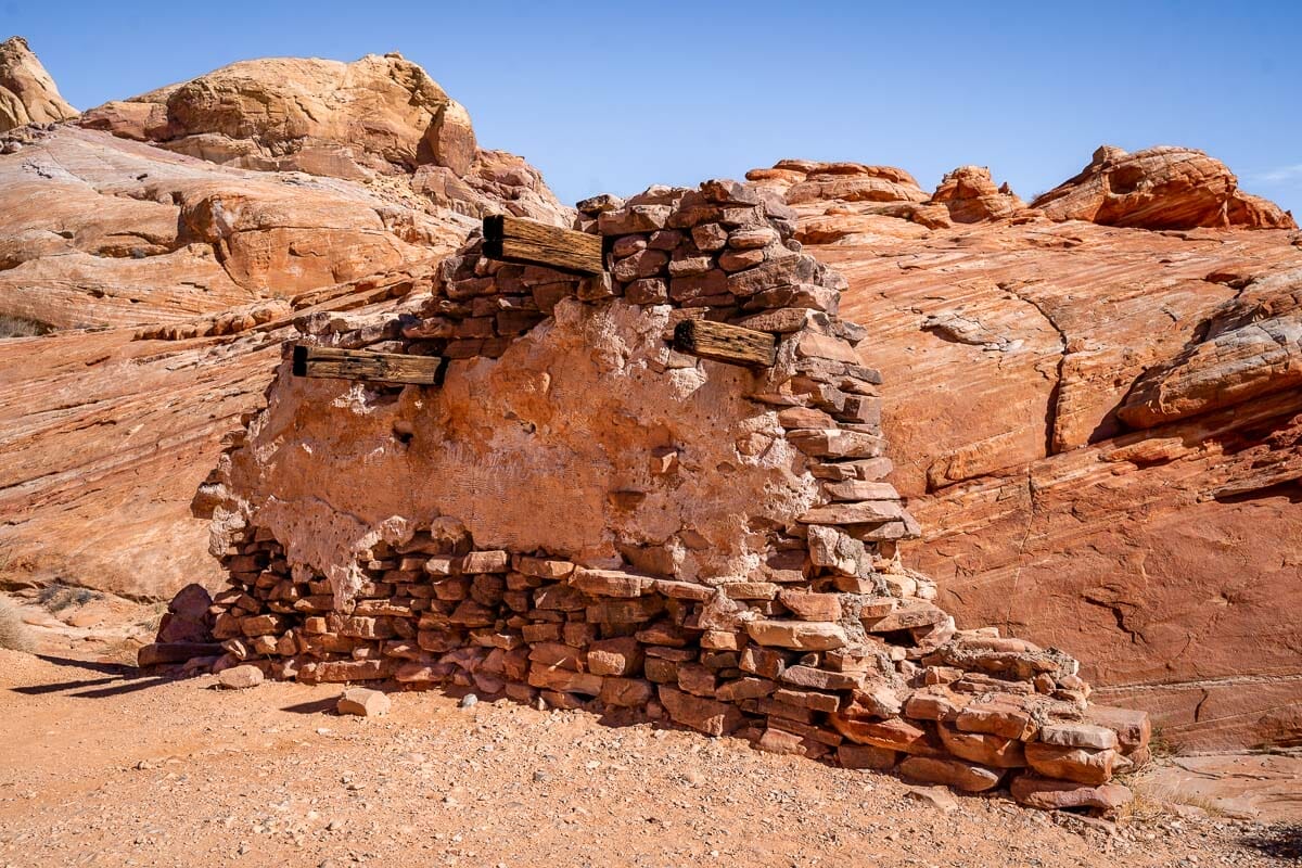Filming location at the White Domes Trail in Valley of Fire State Park
