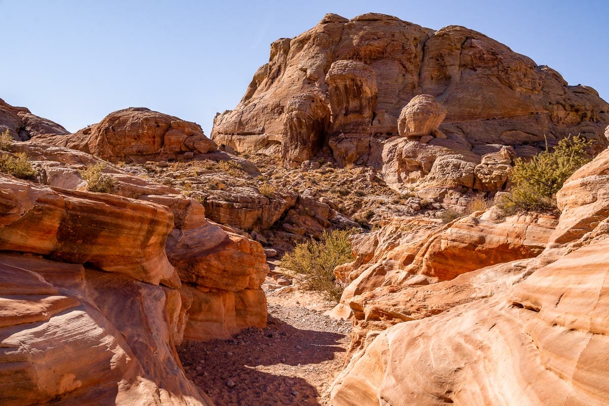 Canyon on the White Domes Trail in Valley of Fire State Park