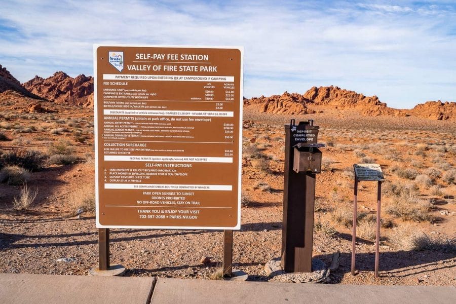 East entrance station at Valley of Fire State Park
