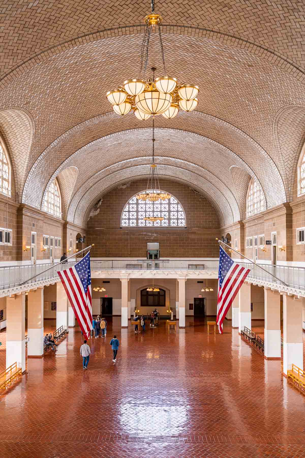 Grand Hall in the Ellis Island Museum