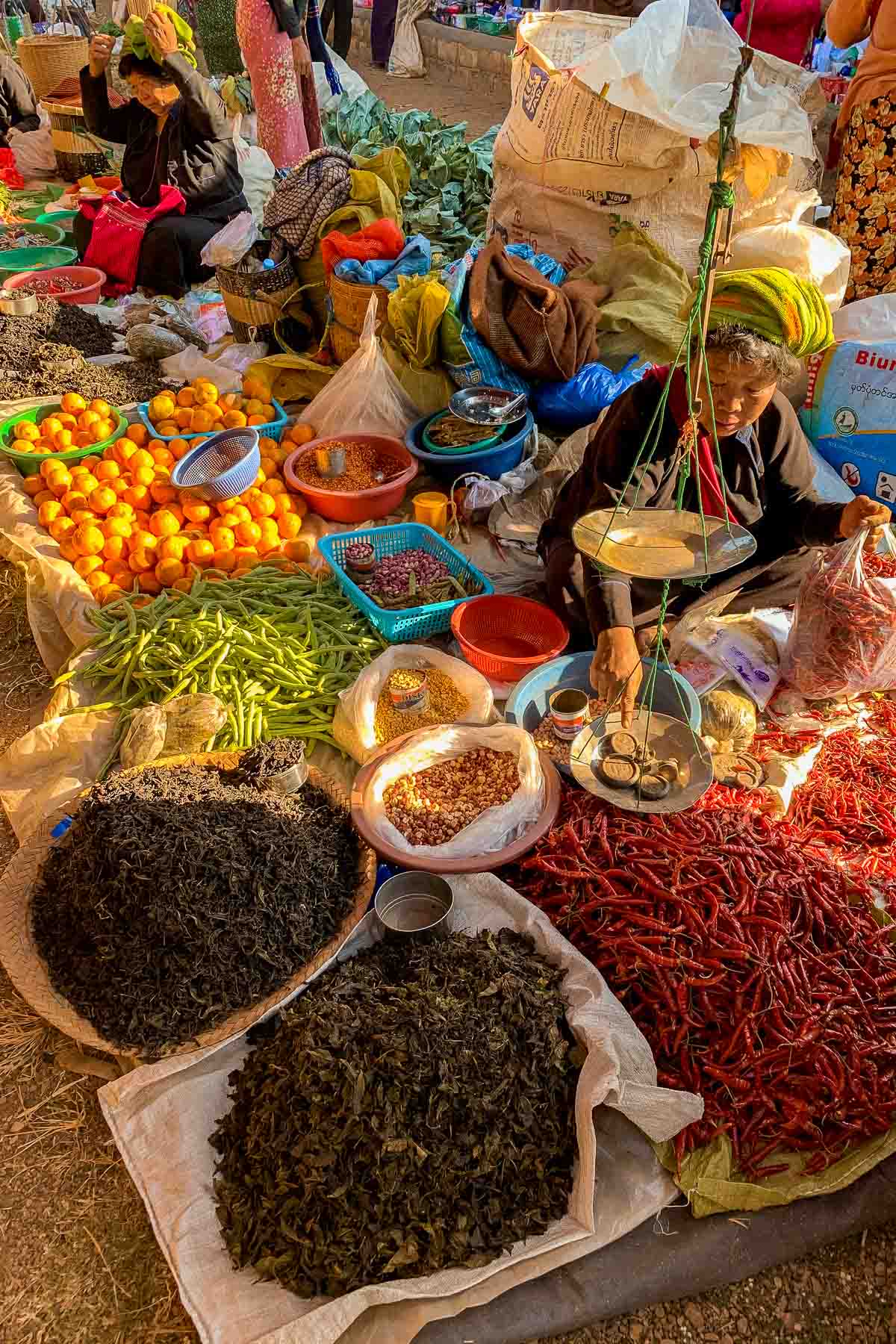 Spices at Five Day Market at Inle Lake, Myanmar