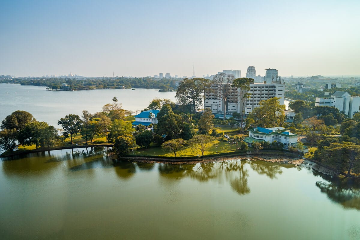 Inya Lake in Yangon, Myanmar