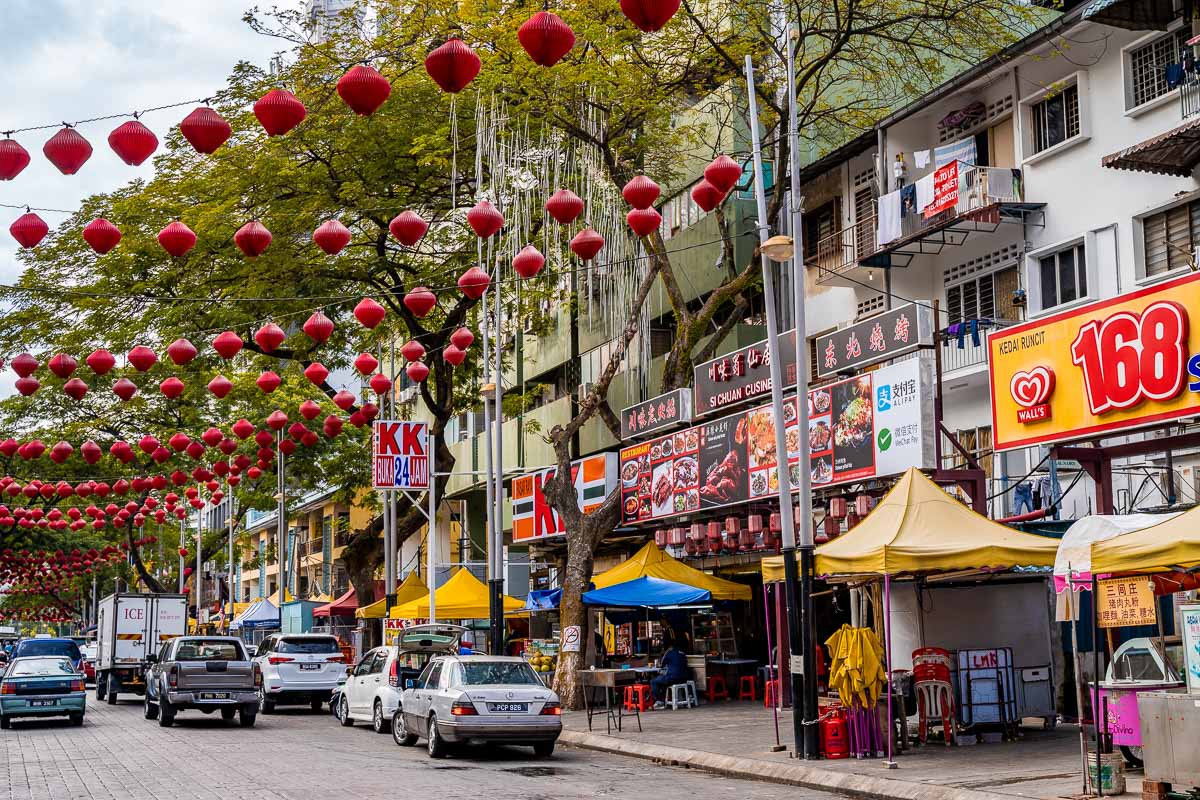 The colorful street of Jalan Alor, Kuala Lumpur