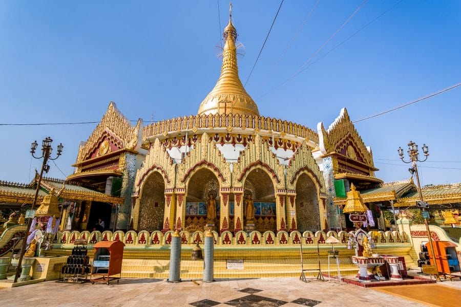 Thiri Mingala Kabar Aye Pagoda in Yangon, Myanmar