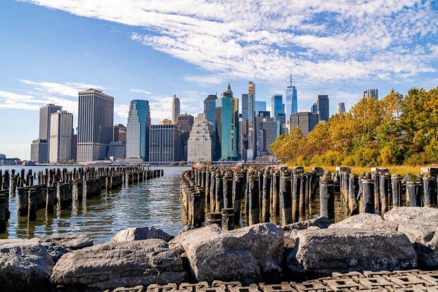 Visiting the Old Pier 1 at Brooklyn Bridge Park is one of the best free things to do in NYC