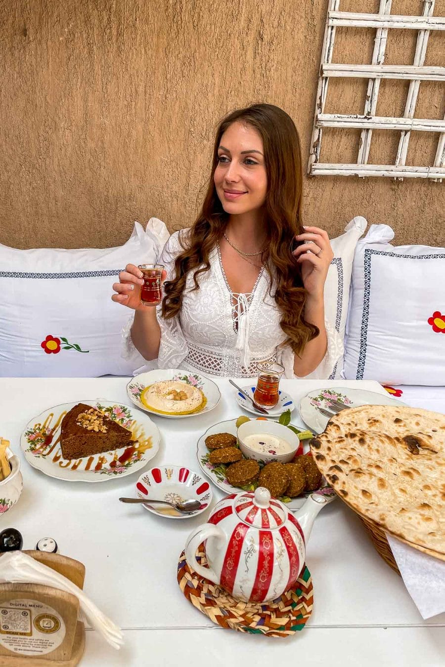 Girl at the Arabian Tea House in Dubai