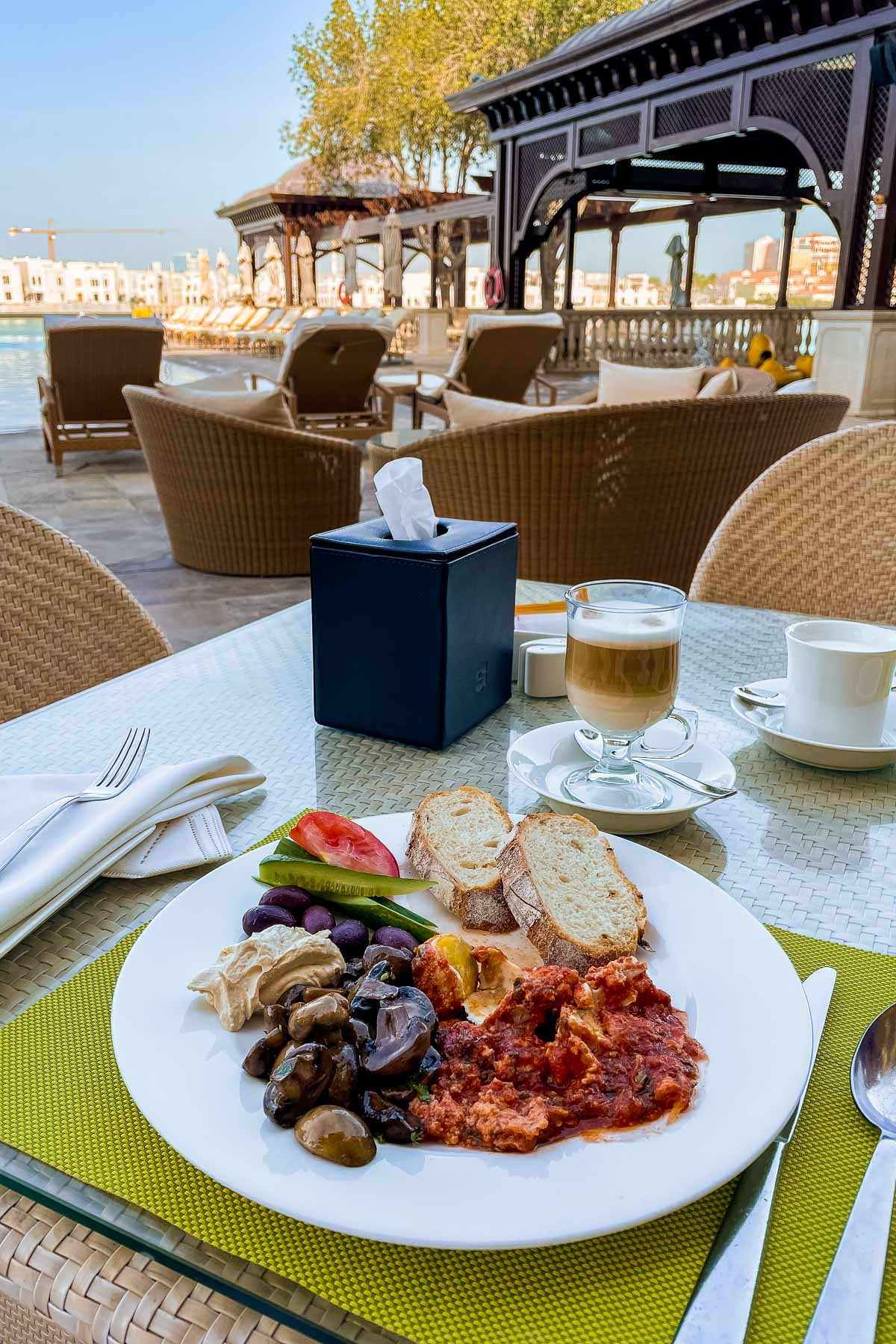 Breakfast at Sofra bld at Shangri-La Abu Dhabi