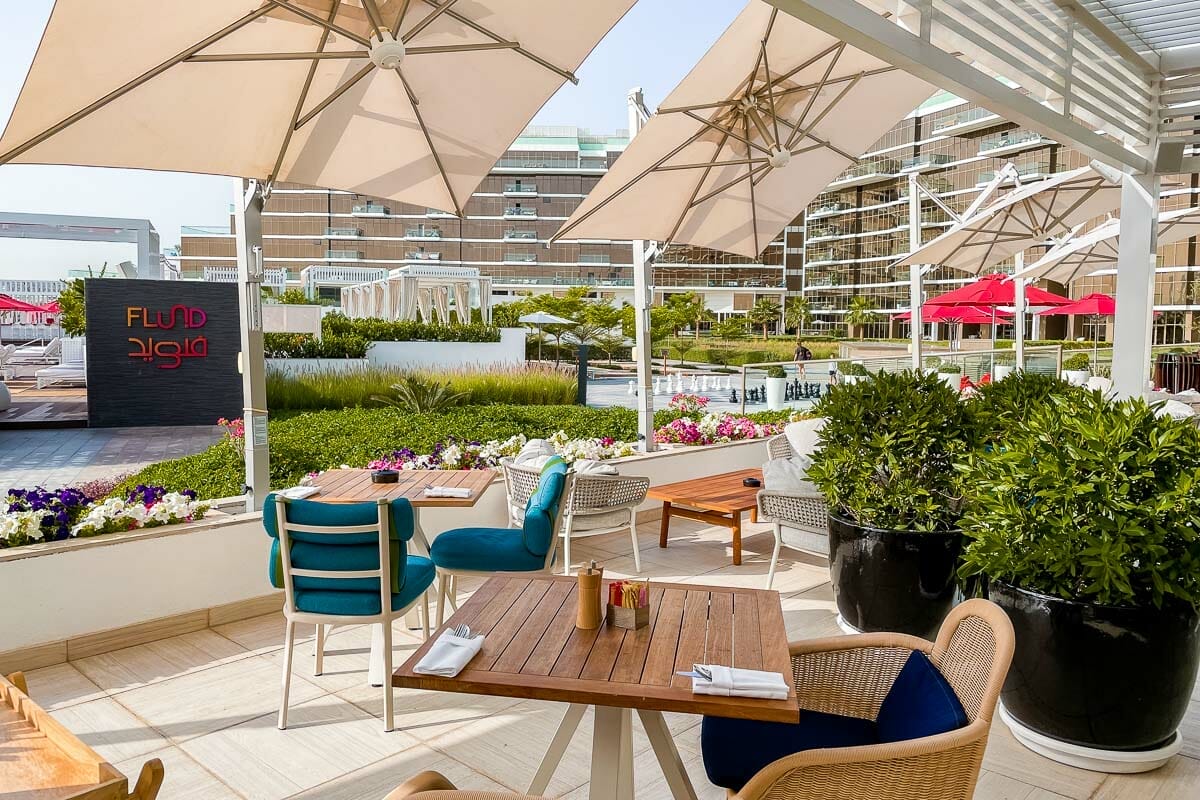 Terrace at Envy, the signature restaurant of Th8 Palm Dubai