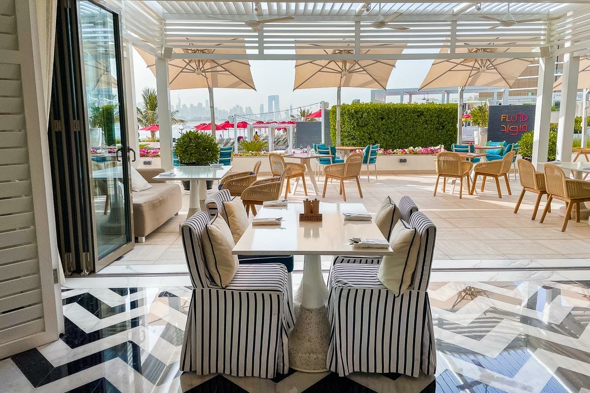 Interior at Envy, the signature restaurant of Th8 Palm Dubai
