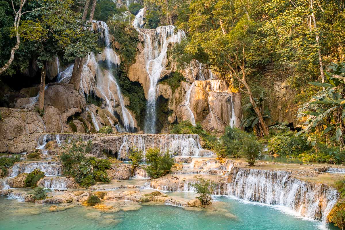 Kuang Si Falls near Luang Prabang, Laos