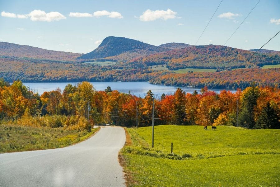 Lake Willoughby in the fall, Vermont, USA
