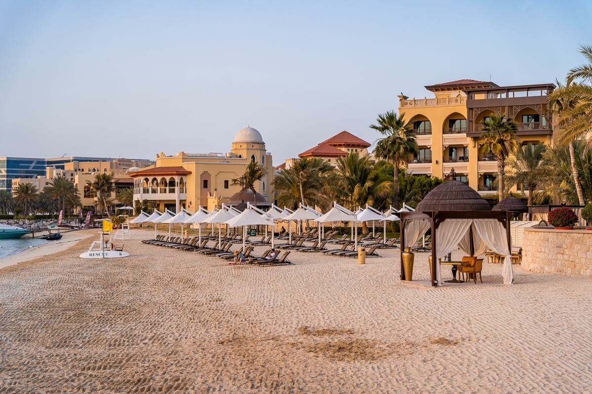 Private beach at Shangri-La Abu Dhabi