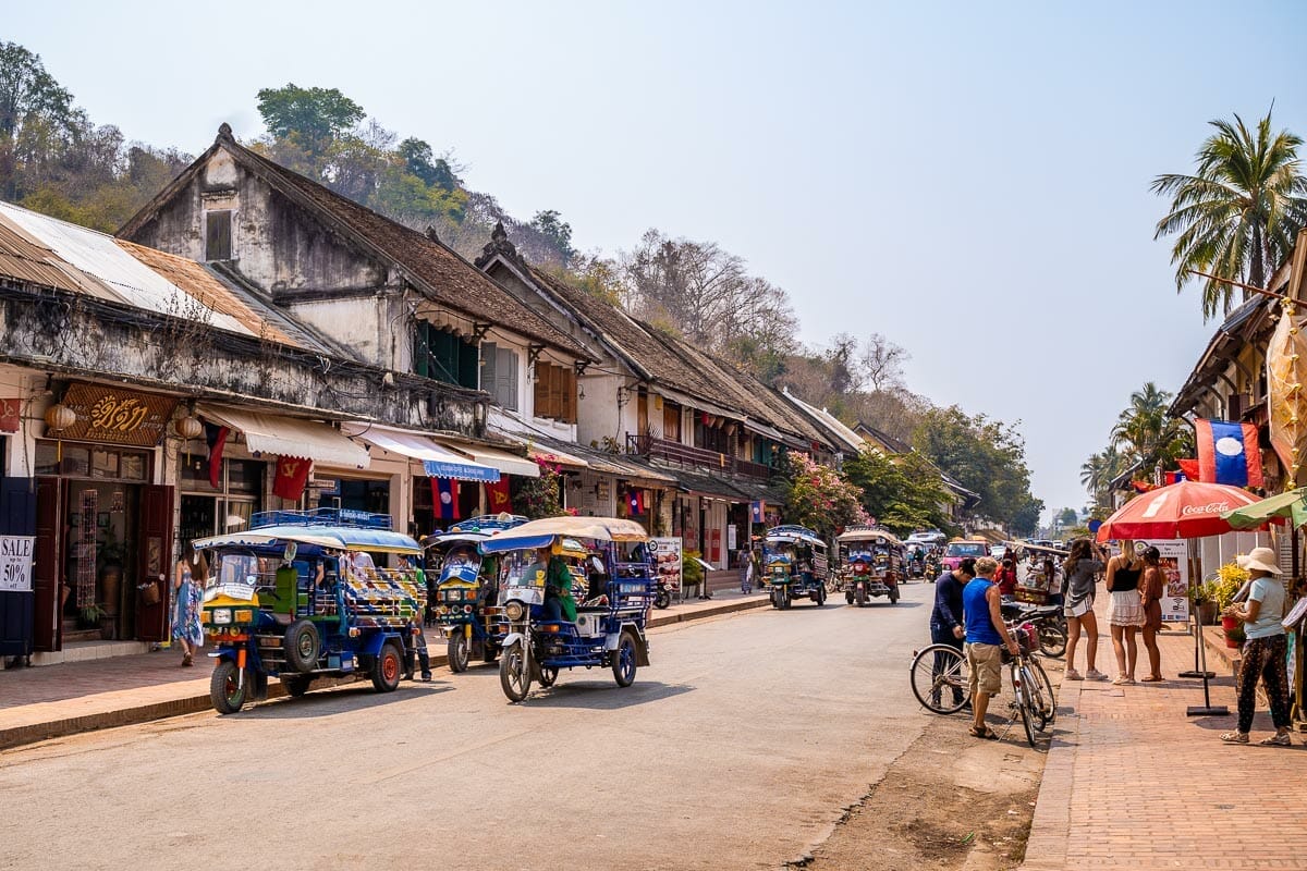 Sakkaline Road in Luang Prabang, Laos