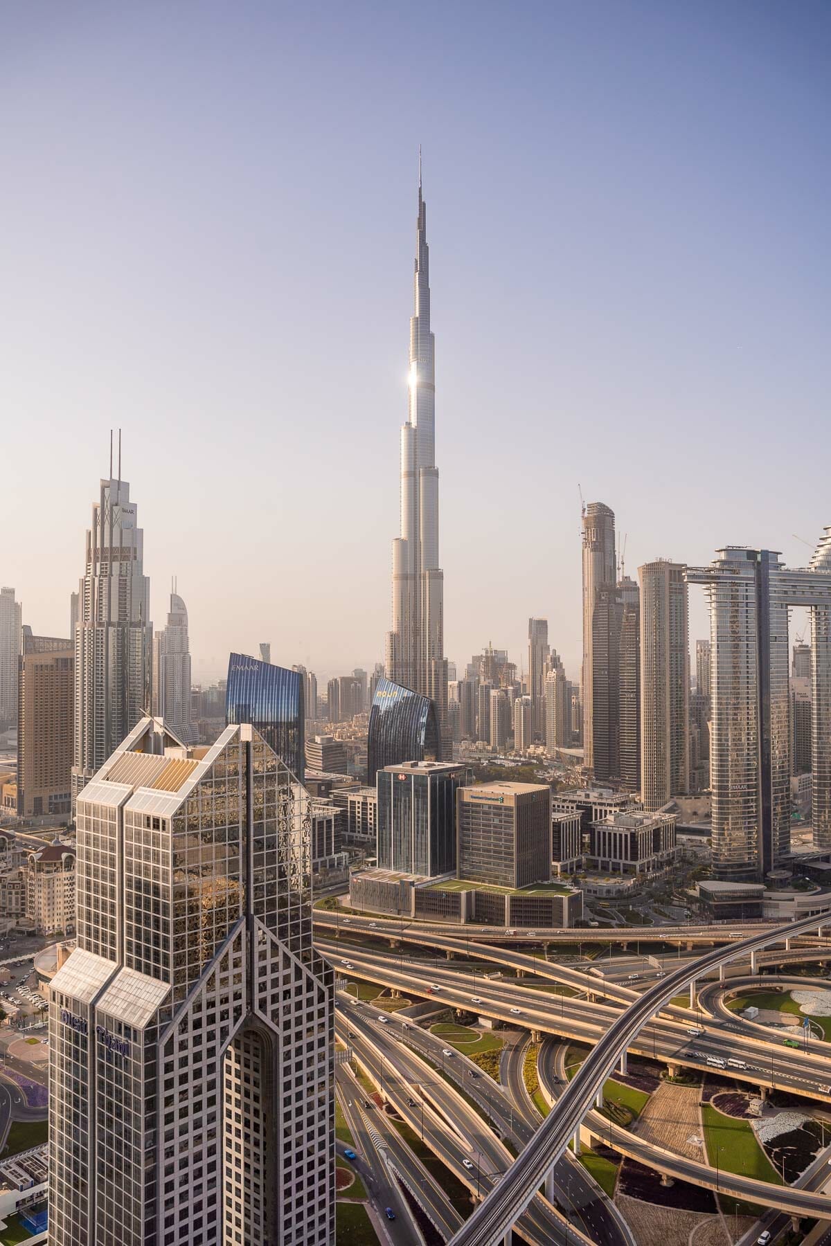View of the Burj Khalifa and Downtown Dubai from Shangri-La Dubai