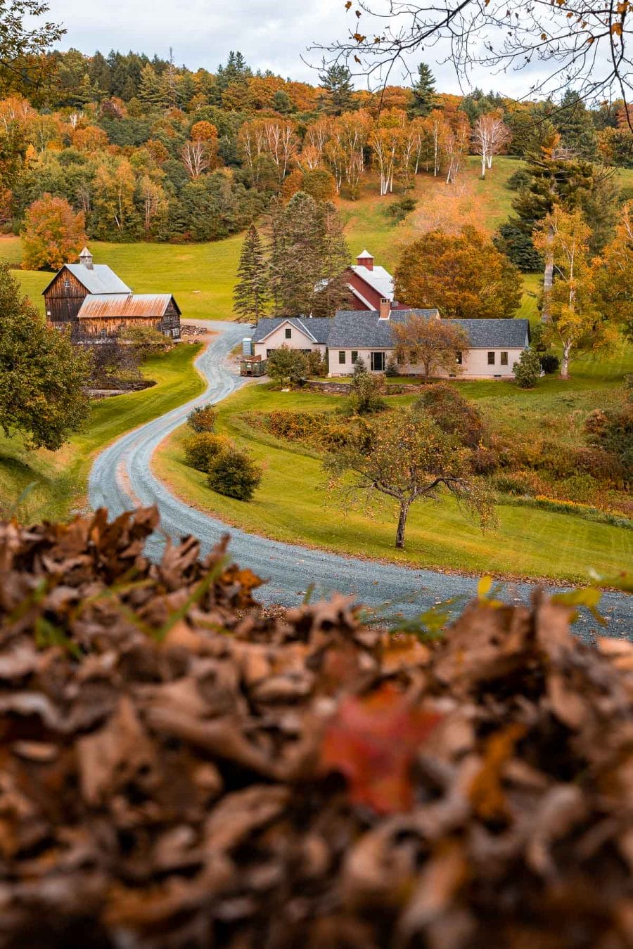 Sleepy Hollow Farm in Woodstock Vermont in the fall