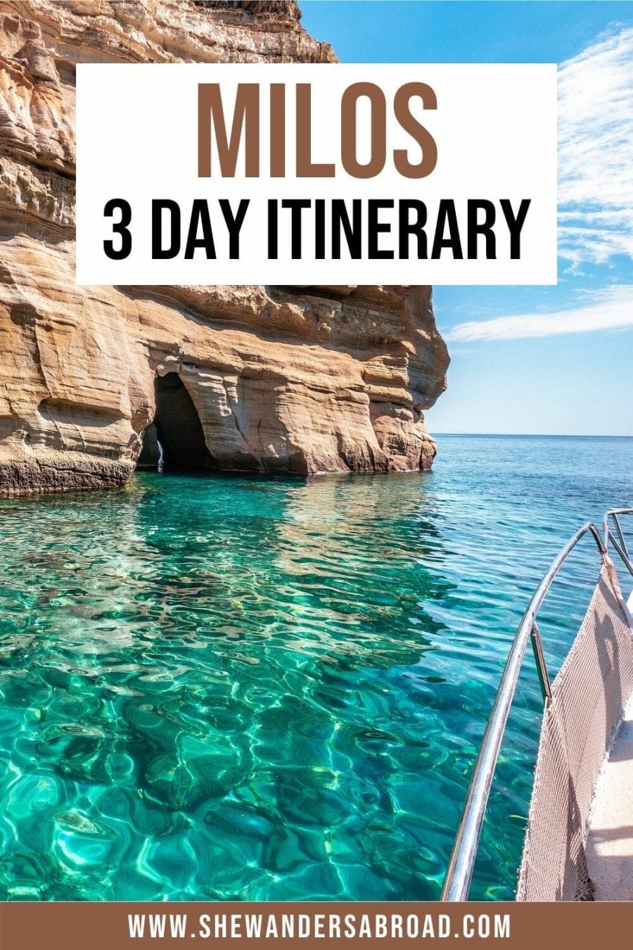 The Perfect 3 Days in Milos Itinerary for First-Timers