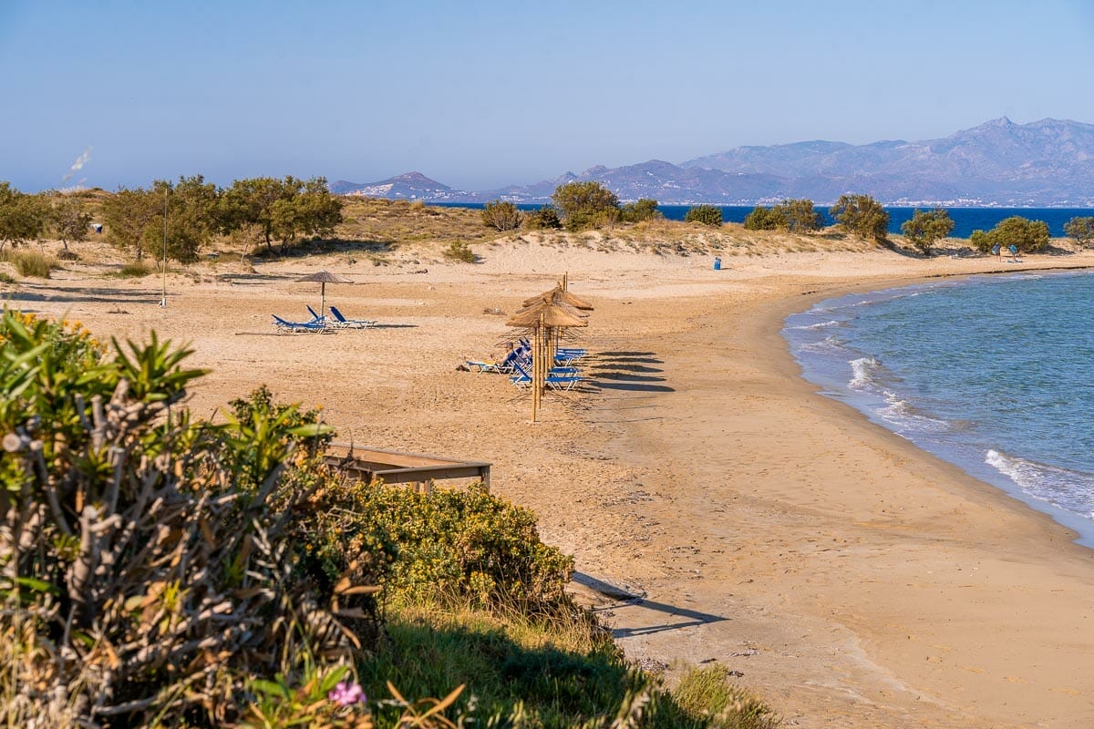 Chrisi Akti Beach in Paros, Greece