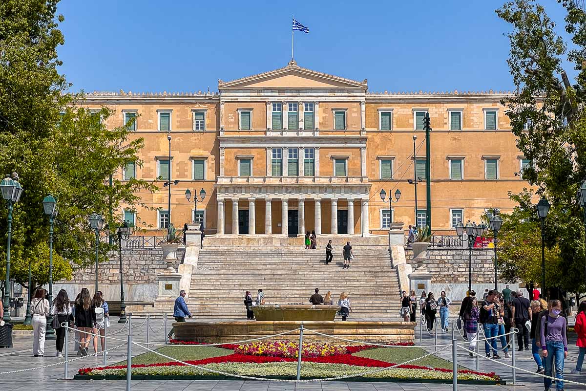Parliament Building in Athens, Greece